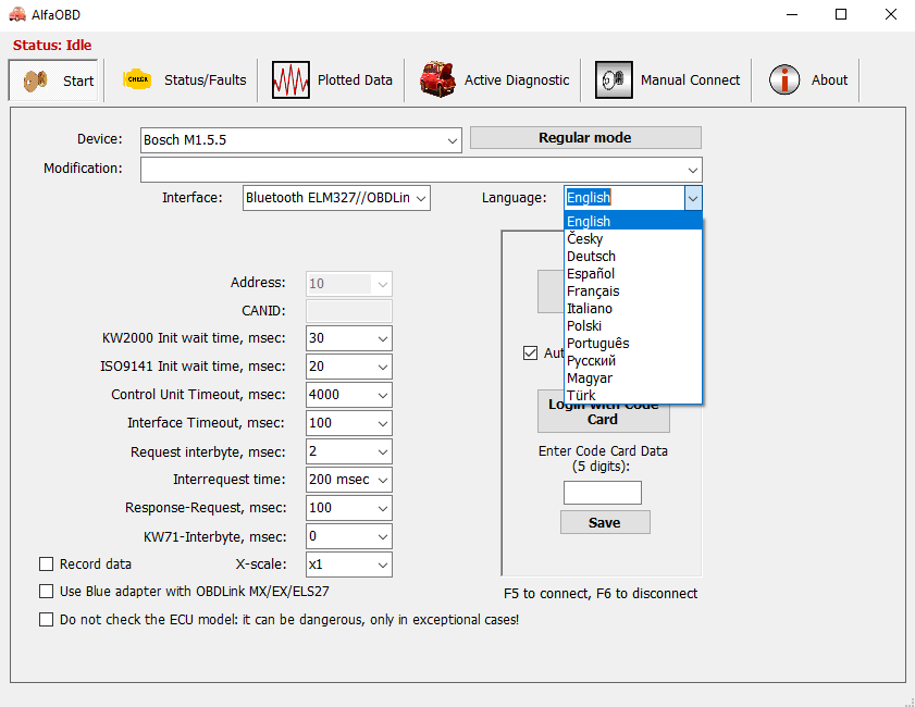 Alfa Fiat Jeep OBD Diagnostik Paketi