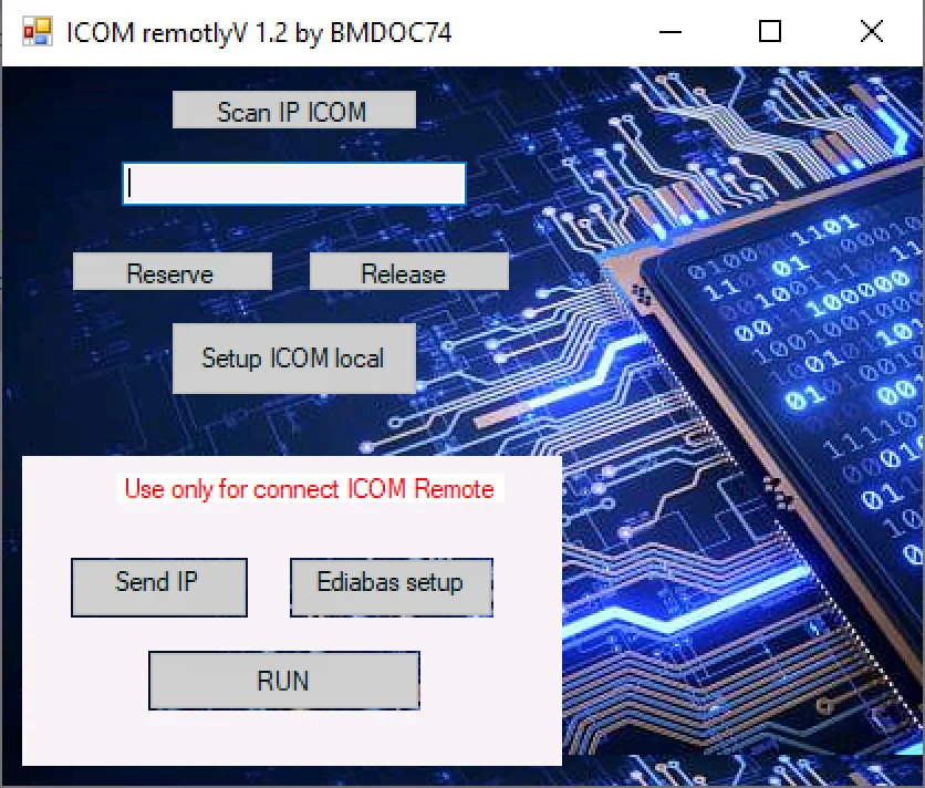BMW ICOM Bağlantı ve EDIABAS Yönetim Paketi