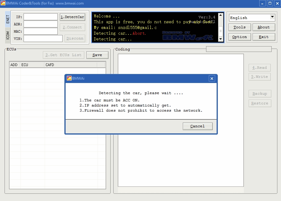 BMWAi Coder&Tools Lightweight BMW Coding Utility Destek Paketi