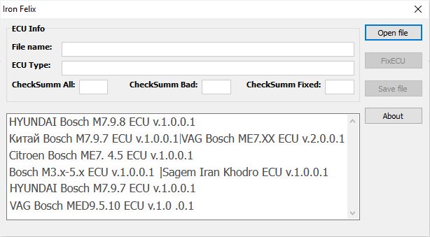 Bosch ECU Checksum Hesaplama Paketi