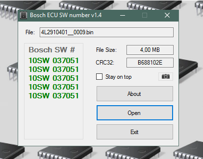 Bosch ECU Yazılım Numarası Bulma Paketi