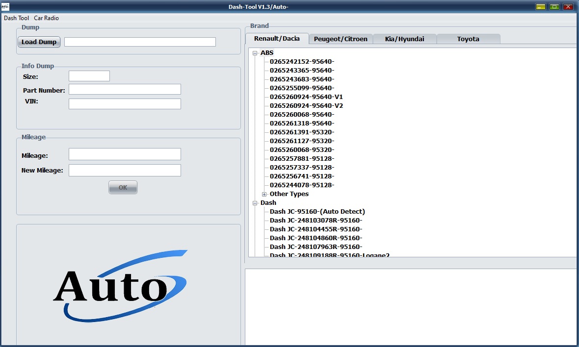 Dash Tool v 1.3 Destek Paketi