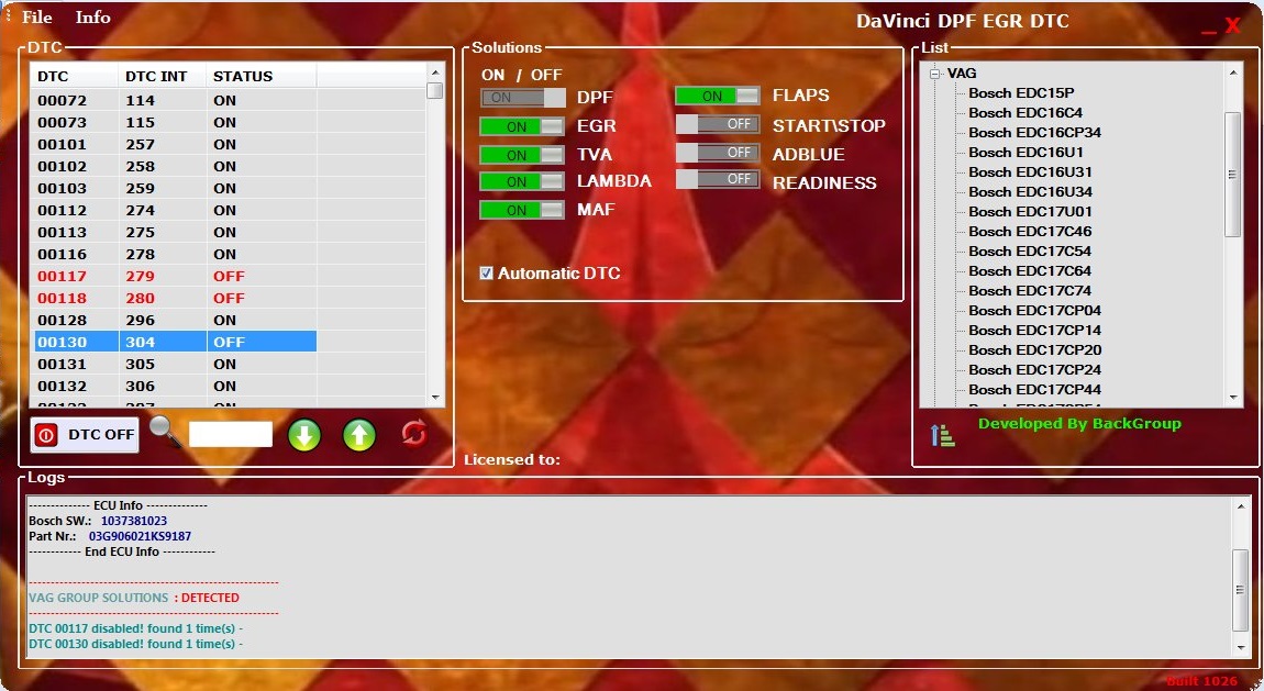 DaVinci 1.0.26 Eski Sürüm Destek Paketi