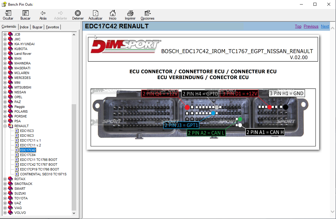 ECU Boot Bench Pinout Yazılım Paketi