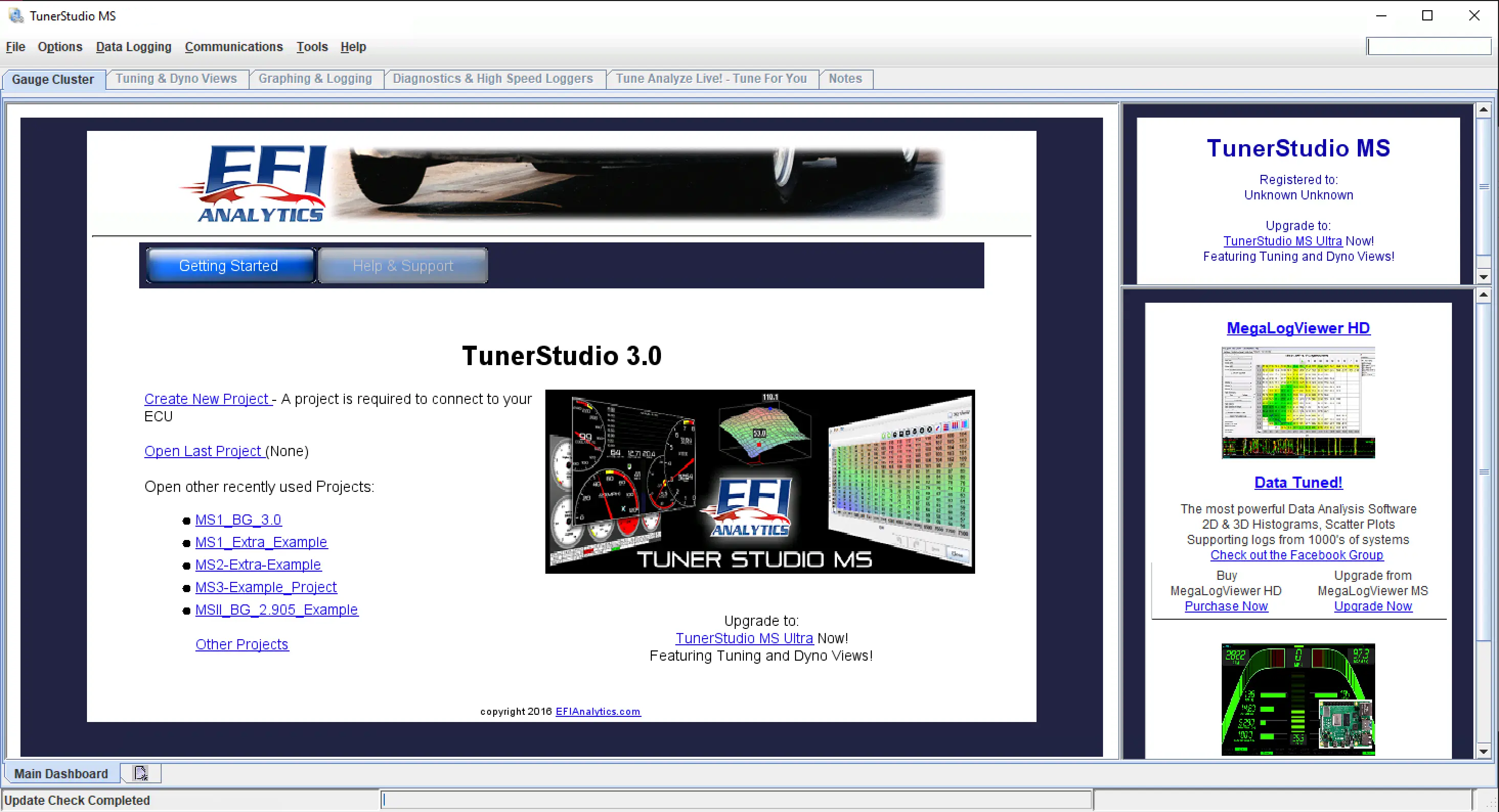 EFI Analytics TunerStudio Kalibrasyon Paketi