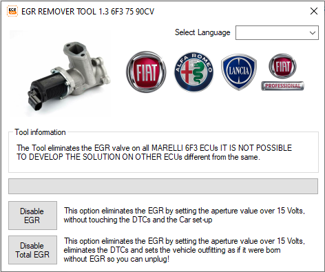 Fiat Alfa Lancia EGR Servis Tool v 1.3 Destek Paketi