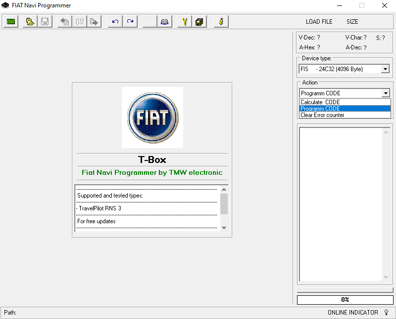 Fiat Navi Programmer by TMW Electronic 1.0 Destek Paketi
