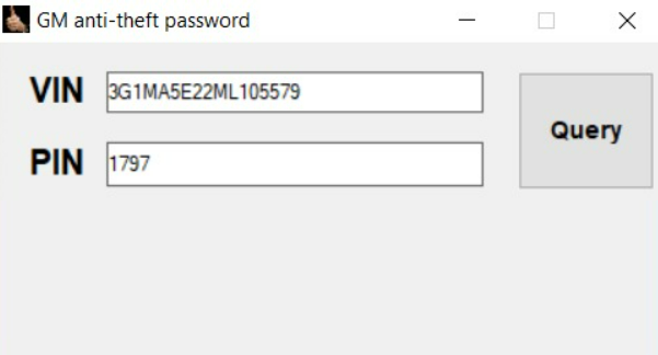 GM Anti Theft Password VIN Destek Paketi