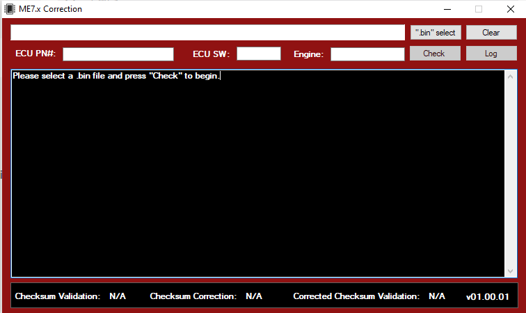 ME7.x Checksum Correction Check Utility-GUI Destek Paketi
