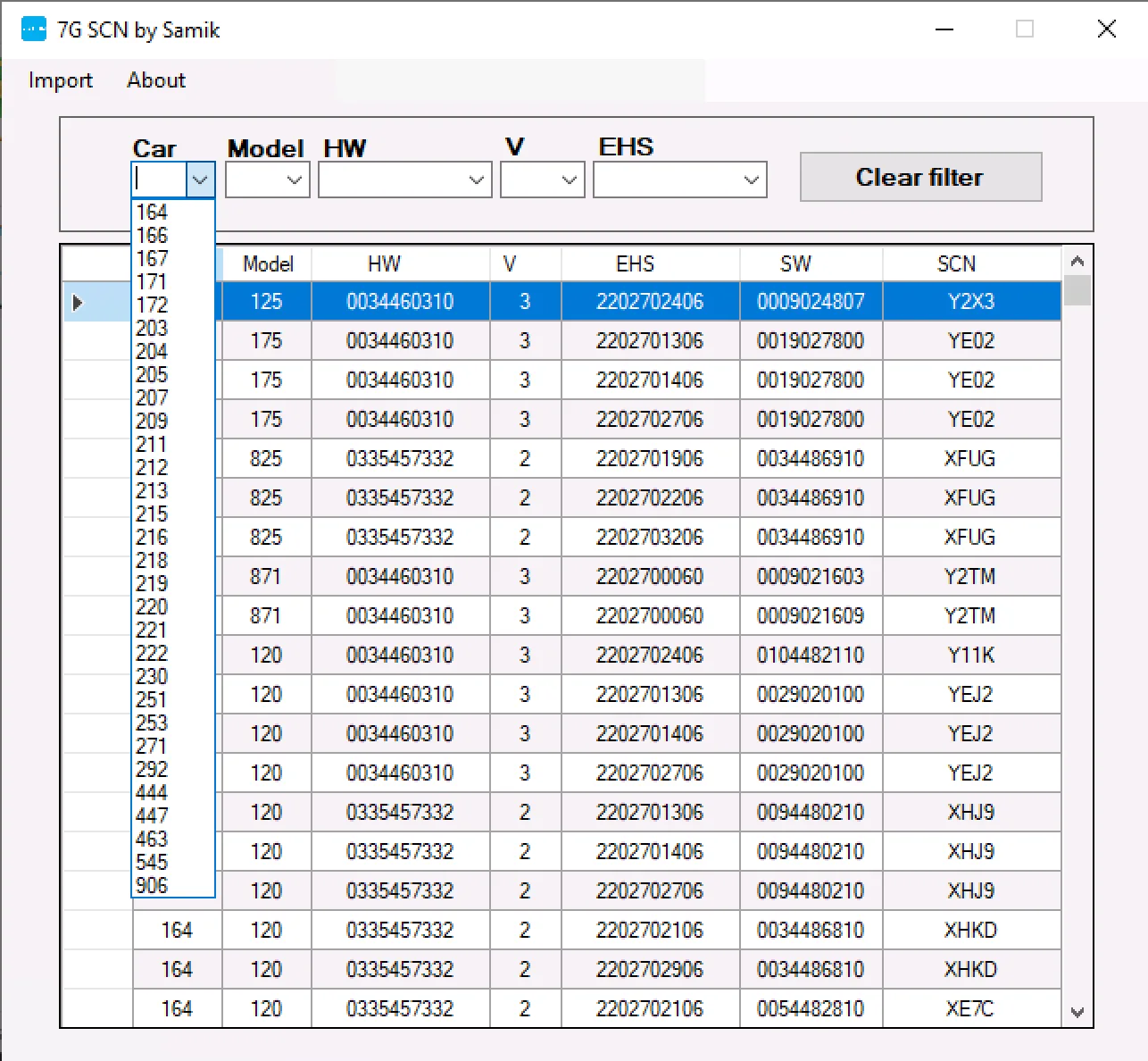 Mercedes 7G SCN Data Browser, Offline Reference Tool