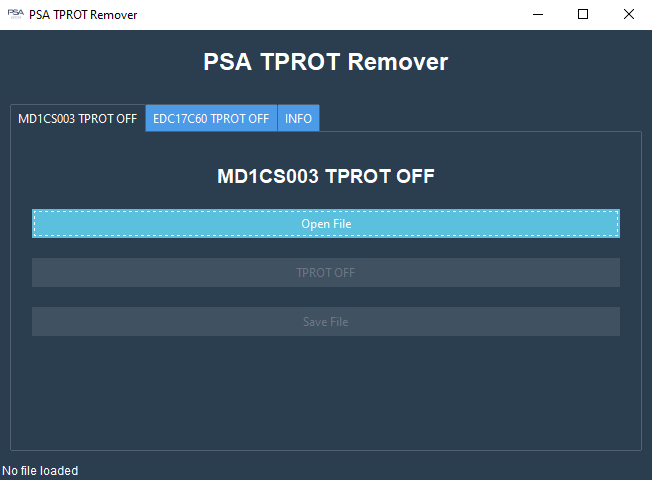 PSA MD1CS003 TPROT Servis and EDC17C60 Destek Paketi