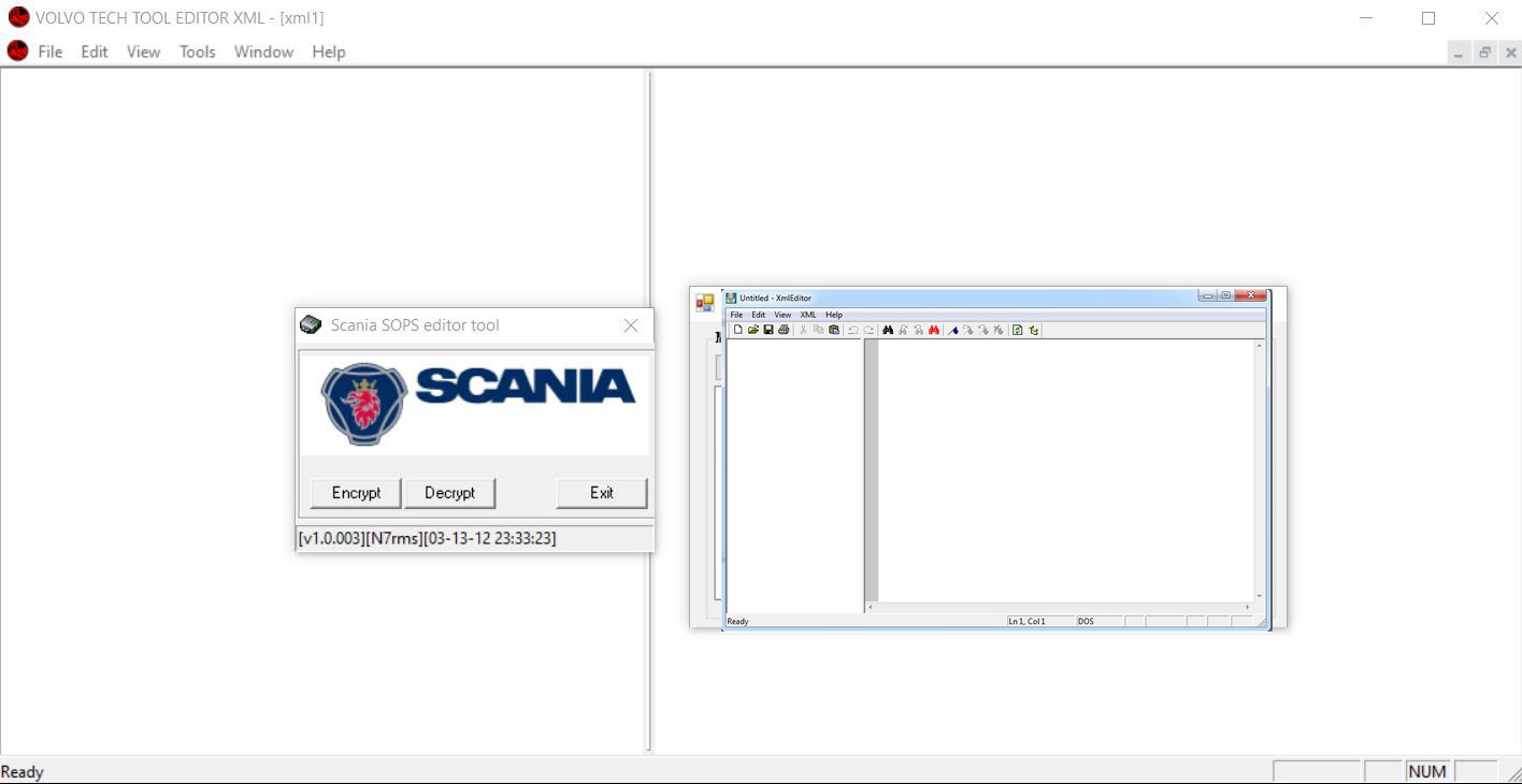 Scania SOPS Encryptor Decryptor Tool and XML Editor Destek Paketi