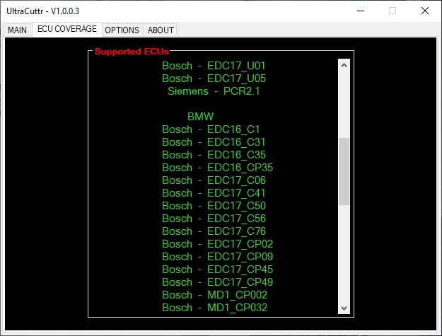 UltraCuttr ECU Hard Cut RPM Destek Paketi