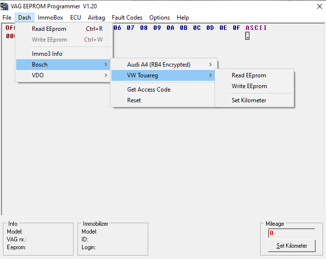 VAG EEPROM Programmer 1.20 Destek Paketi