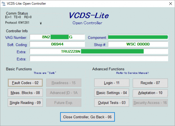 VCDS lite 1.2 ( ) Diagnostic tool