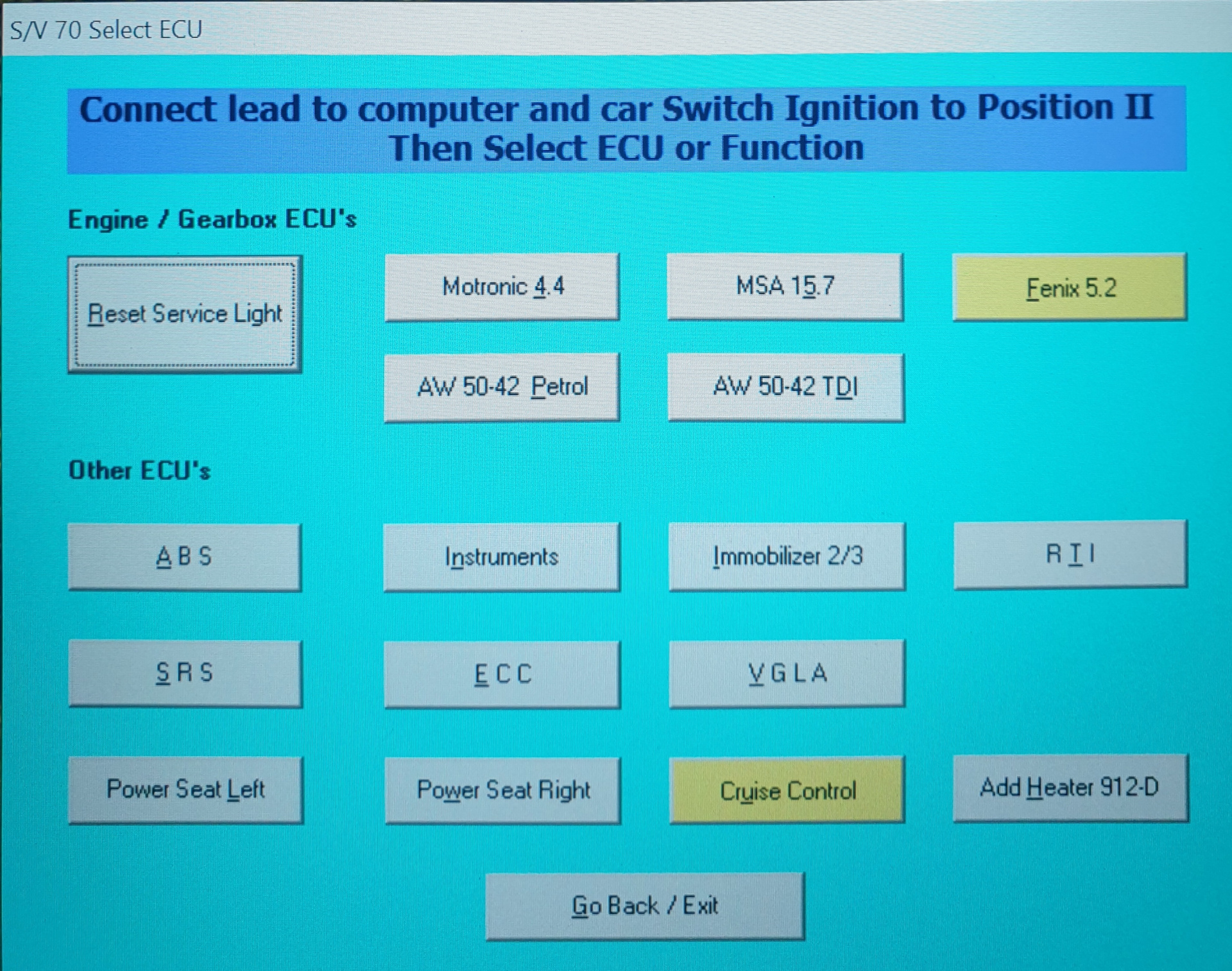 VOL-FCR Fault code reader Tool