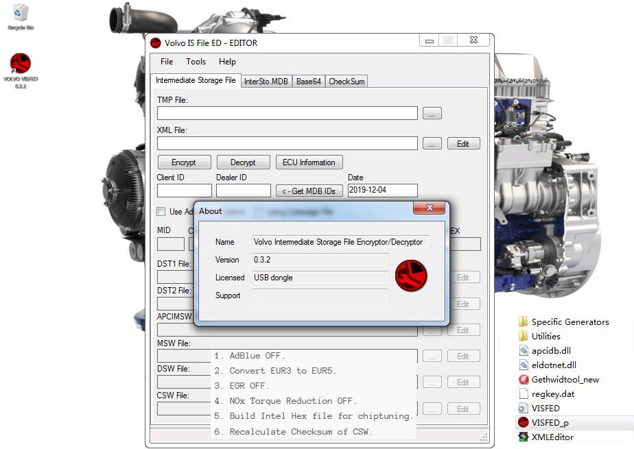 Volvo Visfed IS File Encryptor Decryptor Destek Paketi