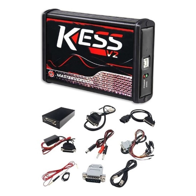 Kess V2 Euro Clone V2.80 Chip Tuning ve İptal Cihazı kırmızı board + Ücretsiz Uzaktan Kurulum