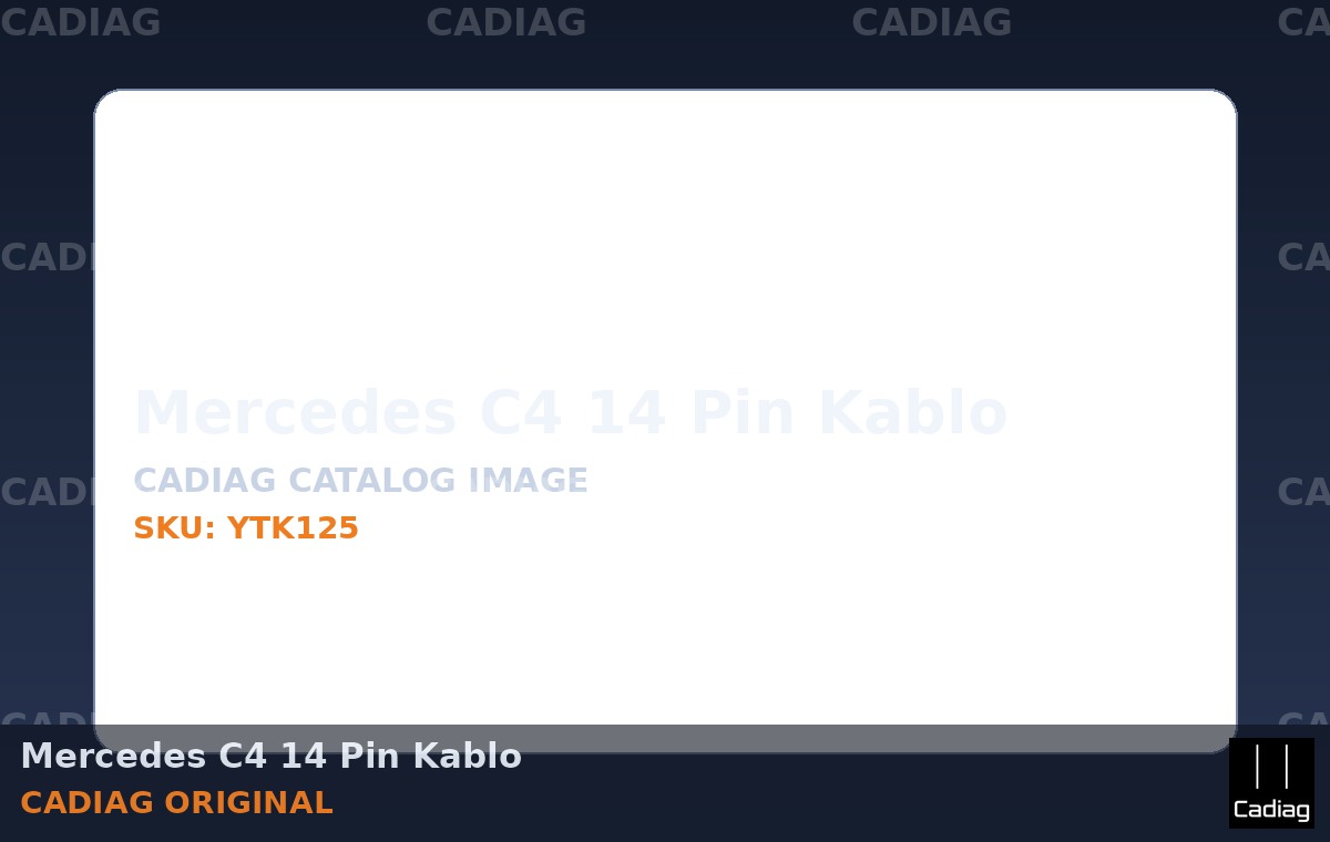 Mercedes C4 14 Pin Kablo