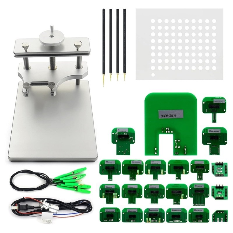 Bdm Metal Led Tezgahı + Stand - 21 Adaptörlü Ecu Chip Tuning Beyin Okuma