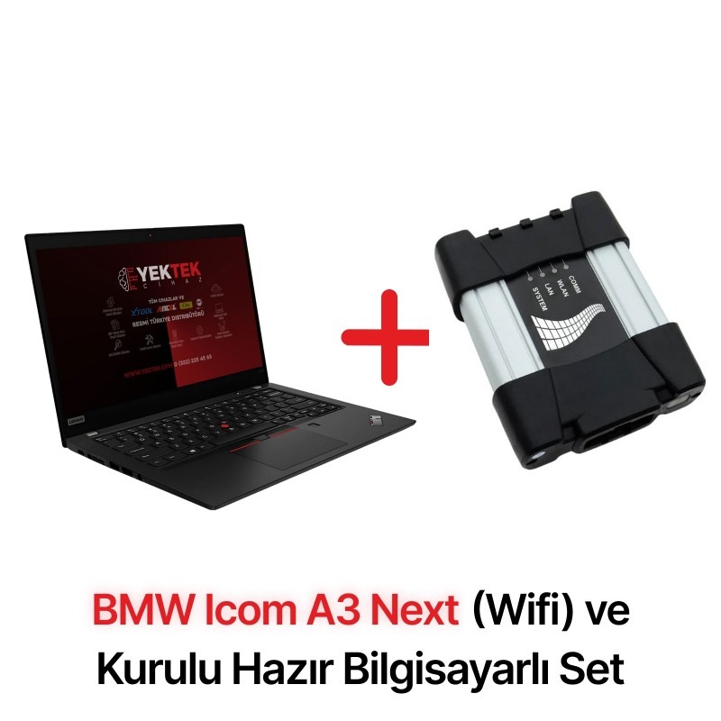 Bmw Icom A3 Next (Wi-Fi ÖZellikli) Arıza Tespit Cihazı + Lenovo X Serisi Kurulu Hazır Bilgisayar