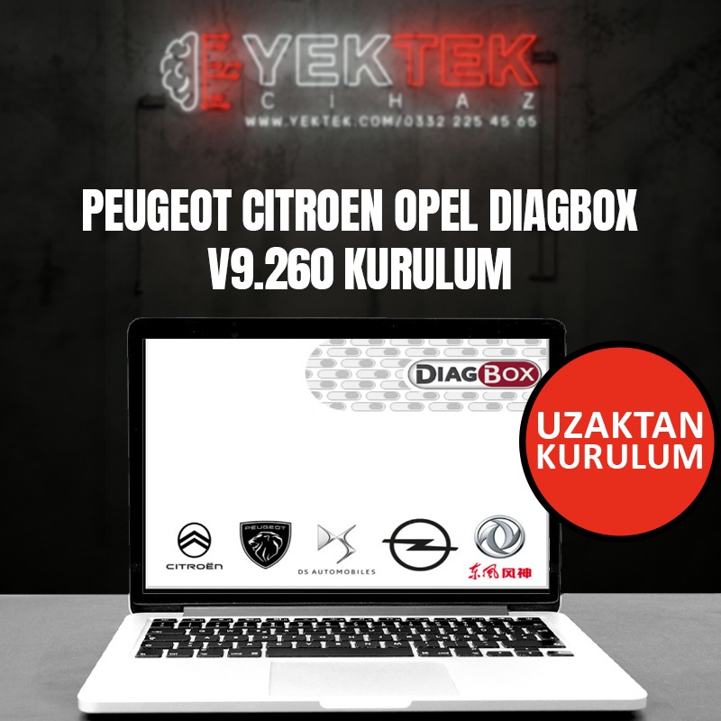 PEUGEOT CITROEN OPEL DIAGBOX V9.260 KURULUM