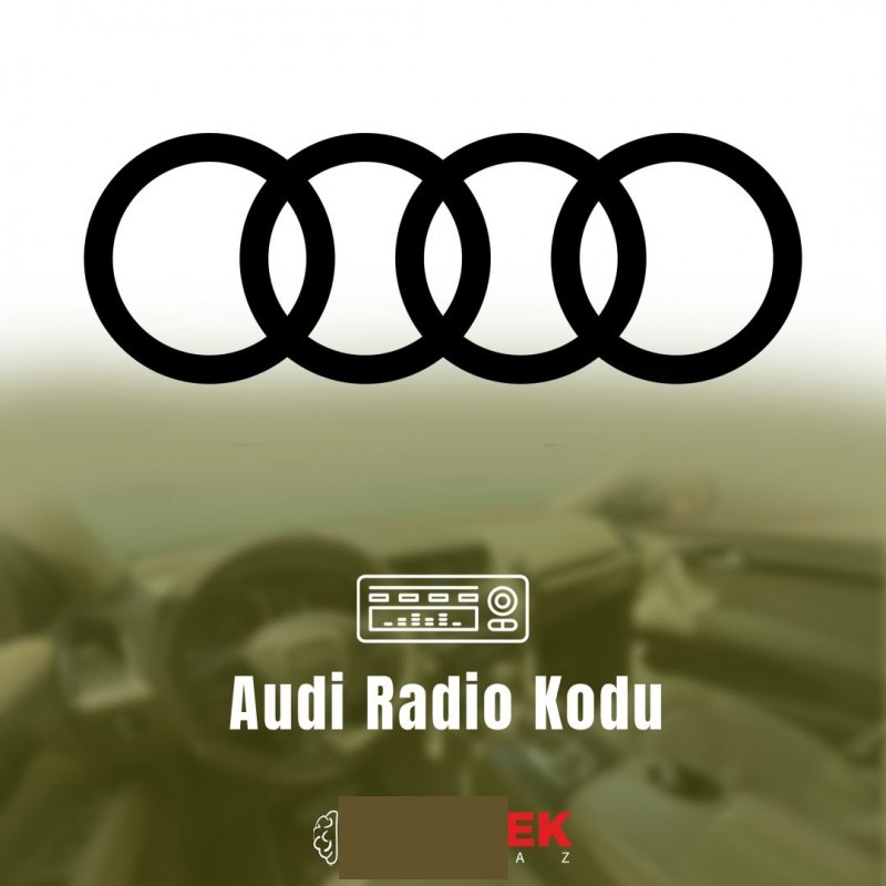 Audi Radyo Teyp Pin Kodu Servisi